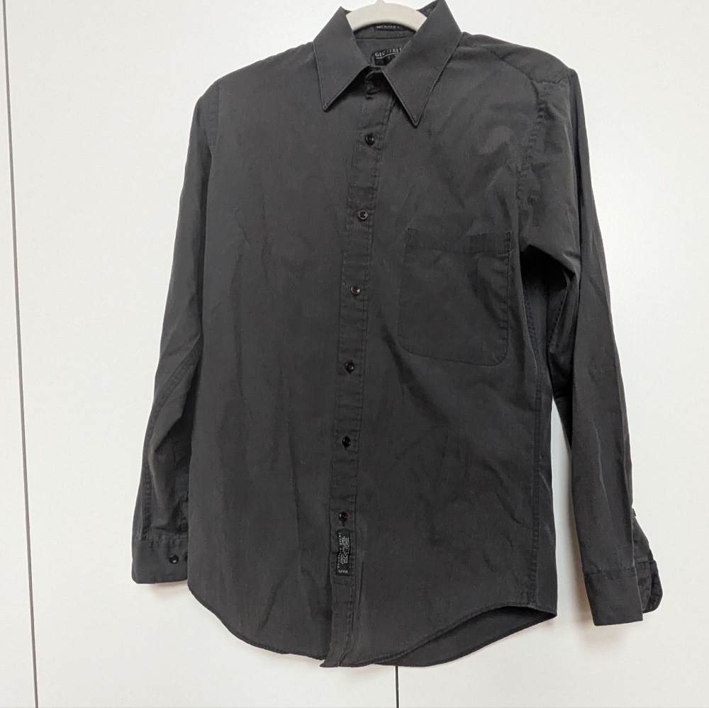 Geoffrey Beene Charcoal Button Down Shirt